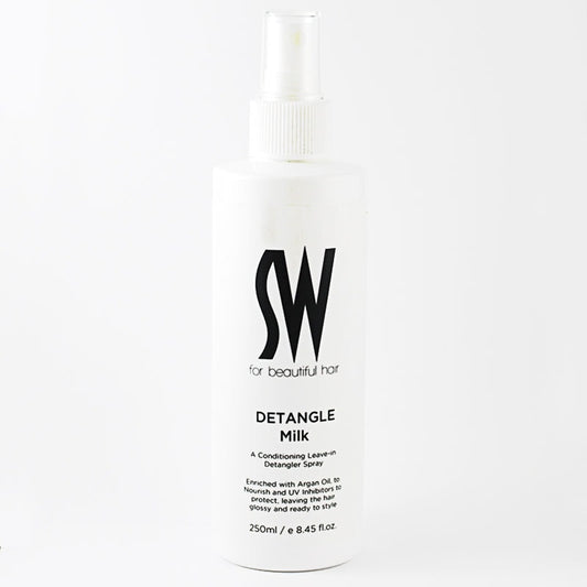 DETANGLE MILK Spray with Argan Oil is a leave-in conditioner will nourish and protect the hair, leaving the hair glossy and ready to style