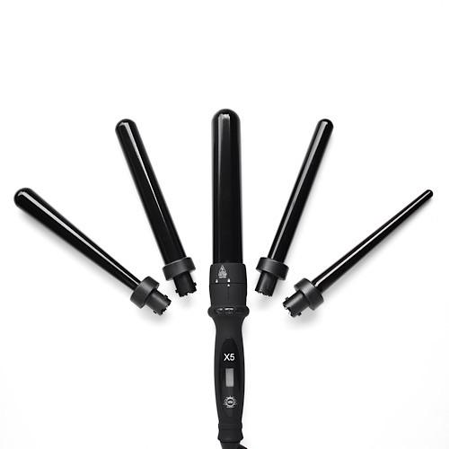 H2D X5 Black Curling Wand Set